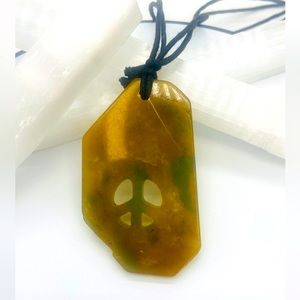 NEW Serpentine Fire (grounding stone) Gemstone Necklace